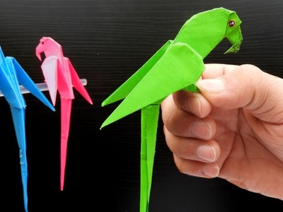Origami Loro. Como Hacer un Loro Origami de Papel Fácil SIN TIJERAS