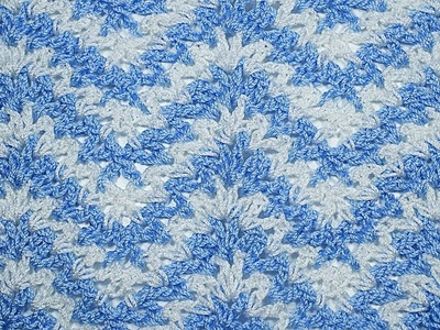 Punto a crochet  zig zag en V   facil #crochet #ganchillo
