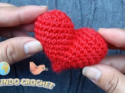 Puntos fáciles - paso a paso - corazones rellenos a crochet