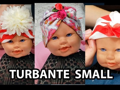 Turbante para bebe  pequeño |MUÑECO BEBE|Gorrito