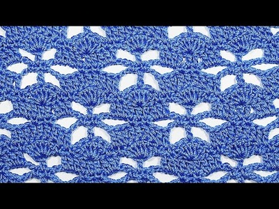 Atención! Nuevo punto para cobijas con patrón en el vídeo  #crochet #ganchillo #fácil #rapido