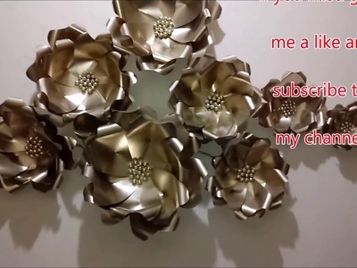 Como hacer flores de apariencia metálicas - metallic-looking flowers