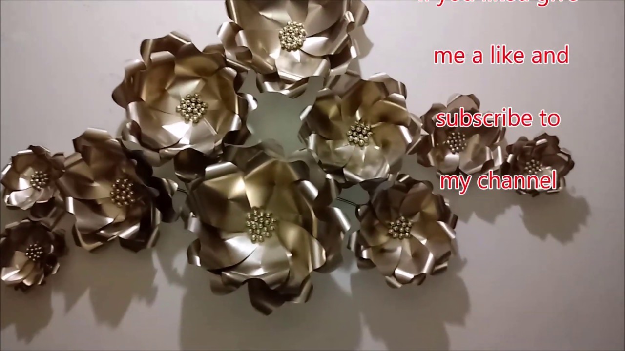 Como hacer flores de apariencia metálicas - metallic-looking flowers