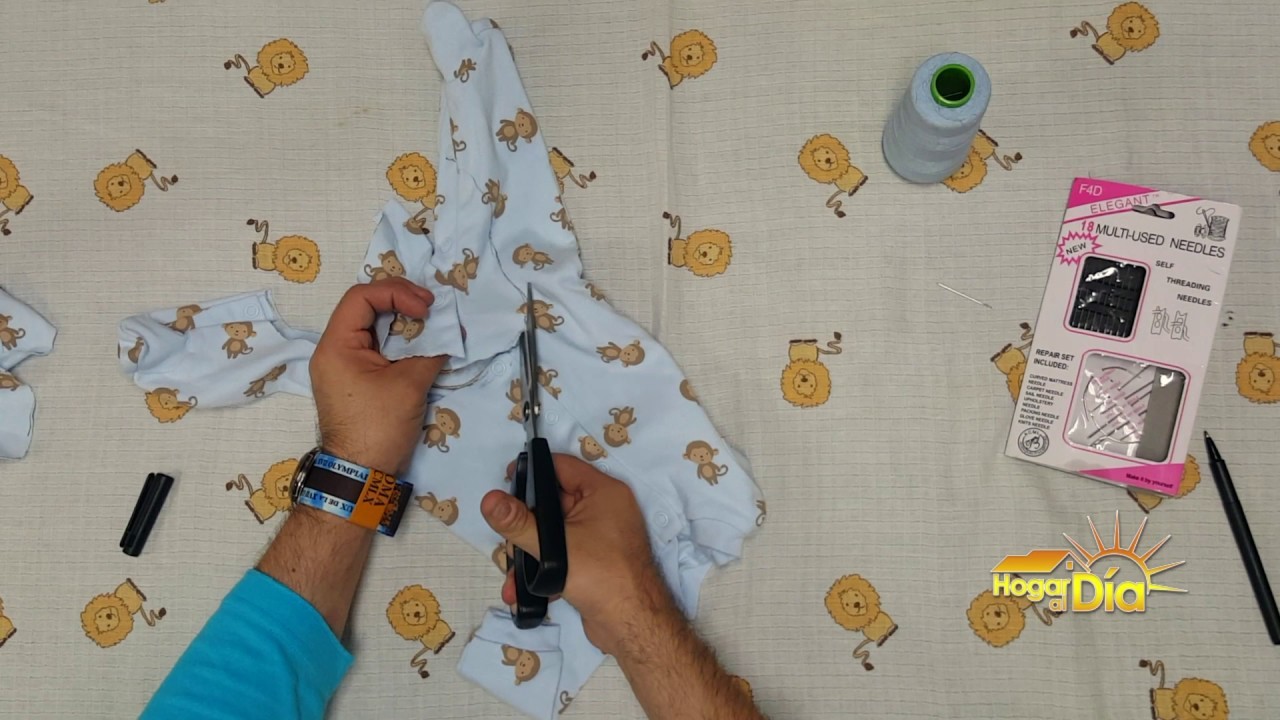 Como hacer ropa para nuestra mascota con ropa de bebe HogarAlDia