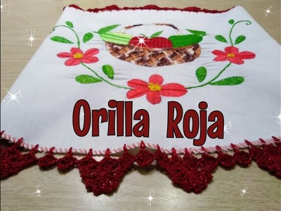 Orilla Roja a Crochet