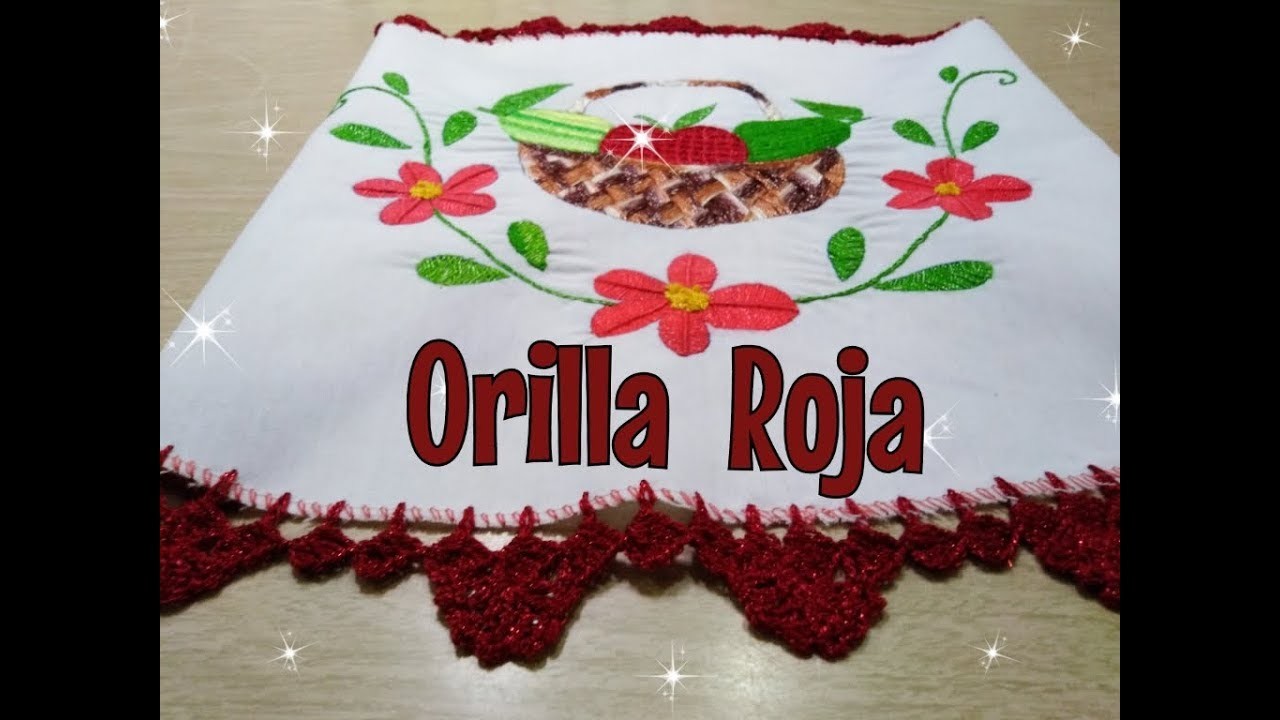 Orilla Roja a Crochet