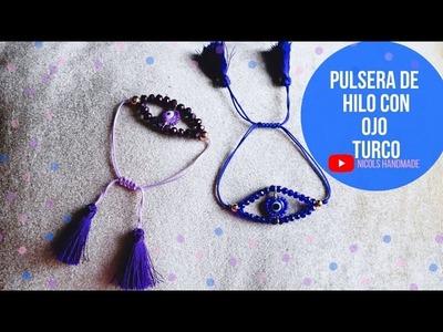 Pulsera de hilo con ojo turco????️