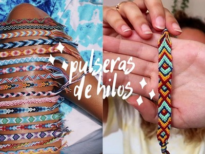 Pulseras de hilo ⚡ | tumblr friendship bracelets