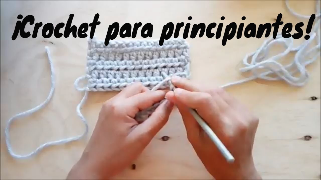 Puntos fáciles y rápidos de crochet: punto medio alto.