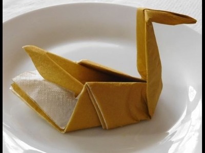 Servilleta Cisne - Cómo hacer una servilleta en forma de cisne