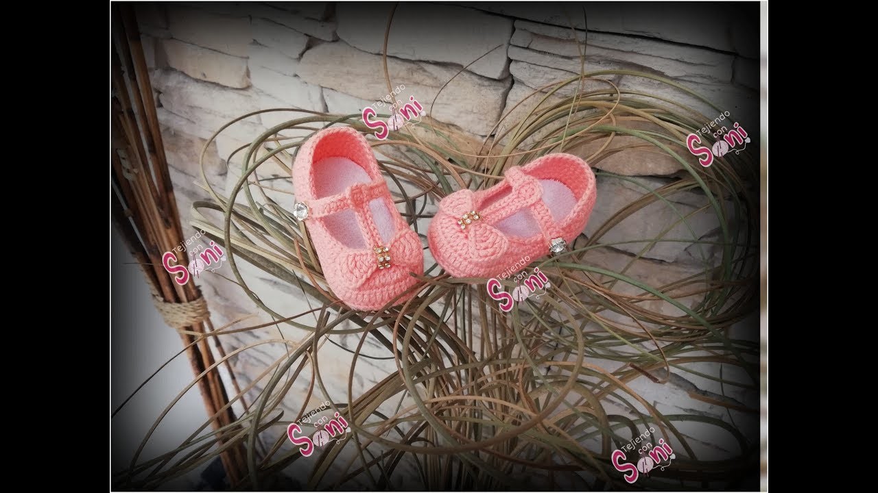Zapatitos Camila para bebé de 0-3 meses - Baby shoes 0 to 3 months.DIESTRAS