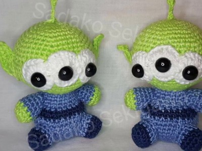 Alien toy story amigurumi tejido a crochet