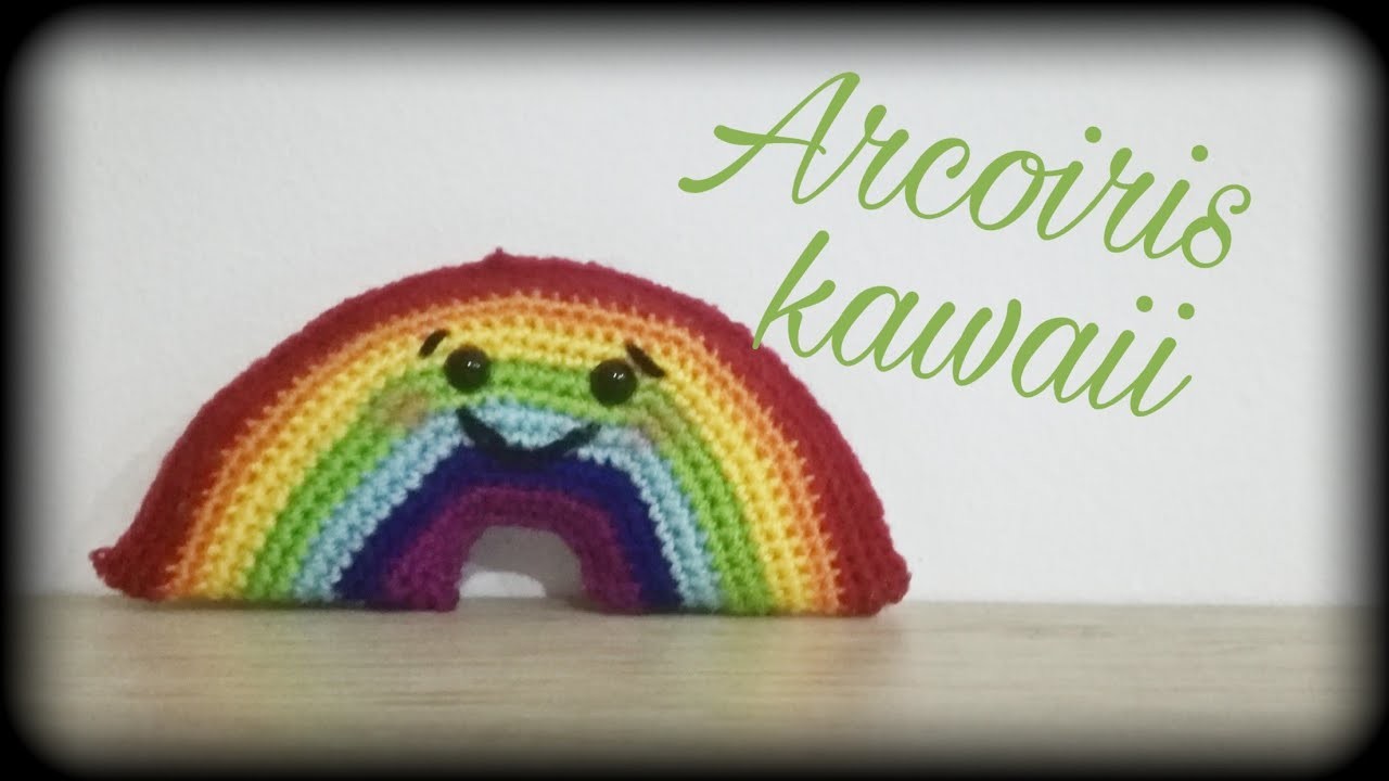 ???? Arcoiris kawaii ???? || Crochet o ganchillo.