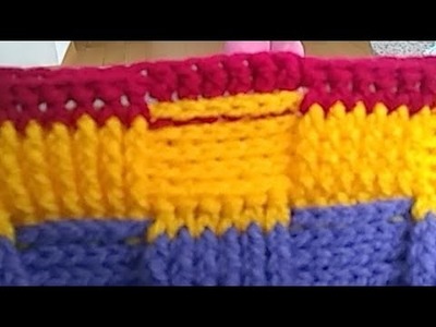 Avance Gorro a Crochet con Punto Vareta en Relieve por Maricita Colours