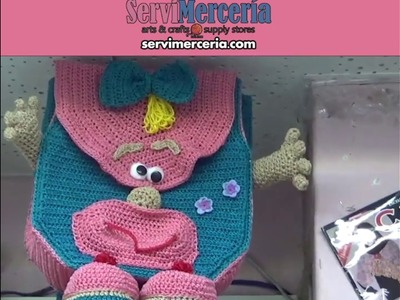Bolsas tejidas con estambre a crochet