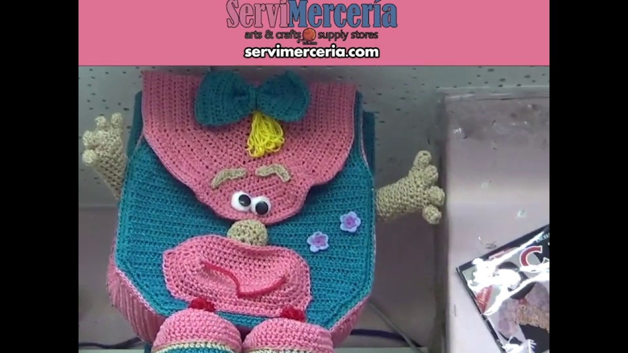 Bolsas tejidas con estambre a crochet