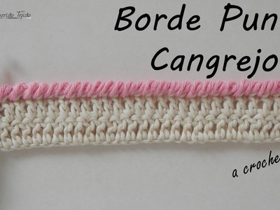 Borde Crochet #4 - Punto Cangrejo - Crab Stitch Edging ENGLISH SUB
