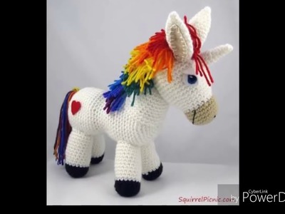 Caballo amigurumi tejido a Crochet amigurumi horse