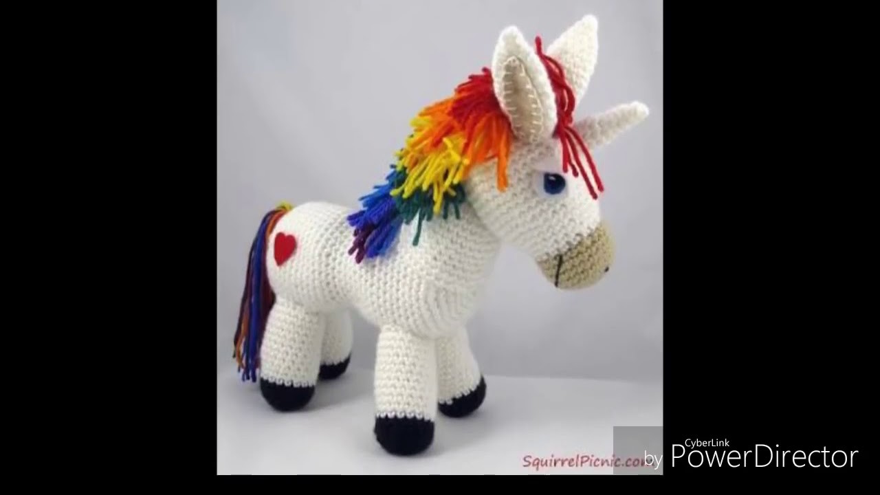 Caballo amigurumi tejido a Crochet amigurumi horse