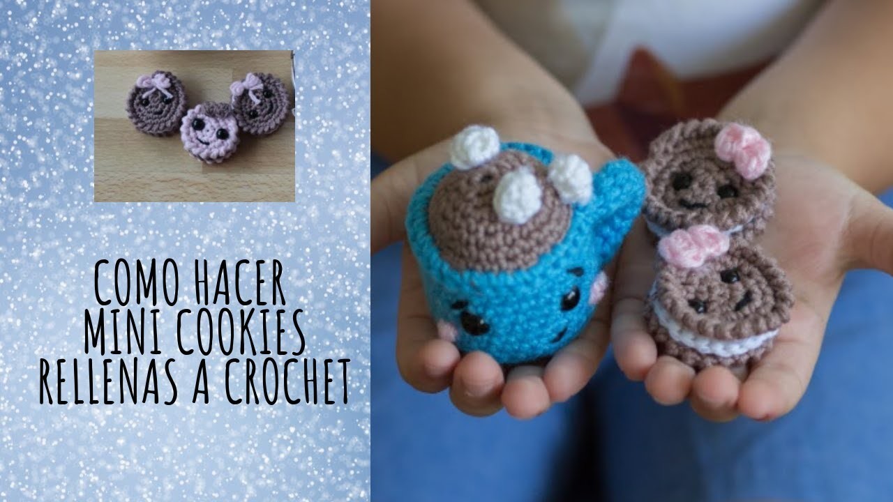 Como hacer Mini Cookies de Chocolate a Crochet