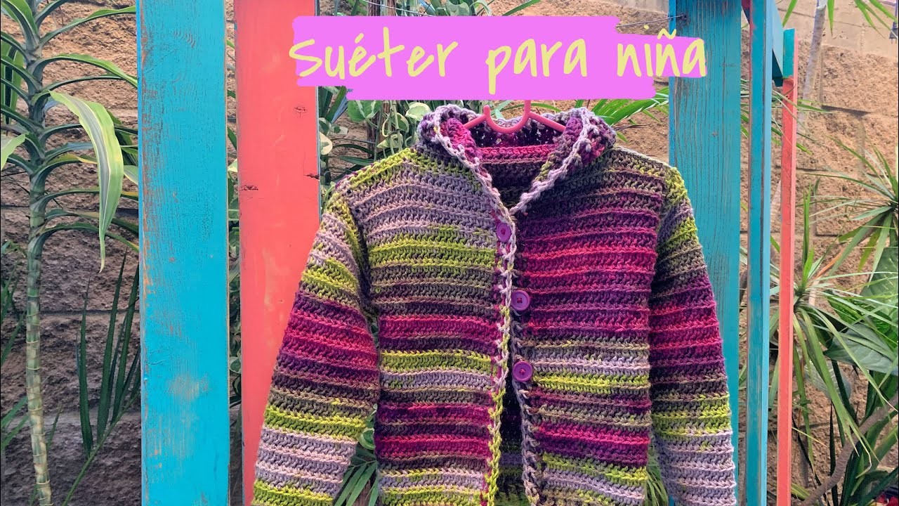 Como tejer un Sueter para Niño -a crochet- (Suéter Candy)