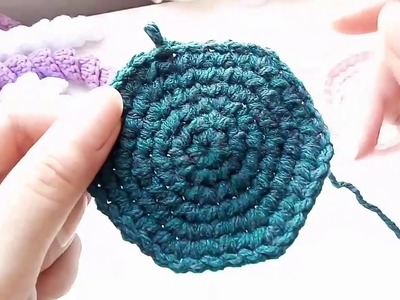 Crochet Para Zurdos - Tejer en Círculos (aumentos y disminuciones)