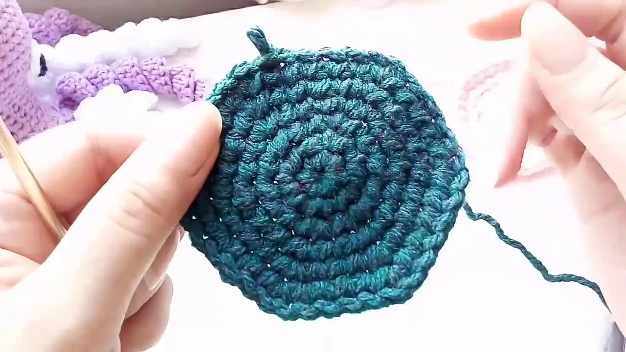 Crochet Para Zurdos - Tejer en Círculos (aumentos y disminuciones)