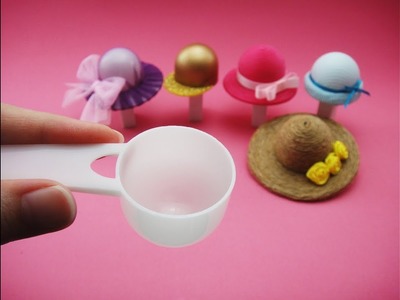 DIY Barbie Hacks & Craft - Spoon x Doll Hat Miniature