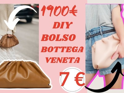 DIY: BOLSO inspiración BOTTEGA VENETA. bolso de mano. how to make a Bottega Veneta pouch
