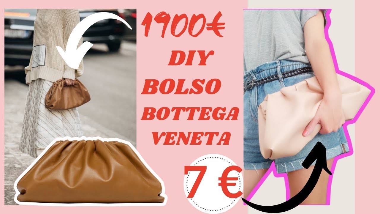 DIY: BOLSO inspiración BOTTEGA VENETA. bolso de mano. how to make a Bottega Veneta pouch