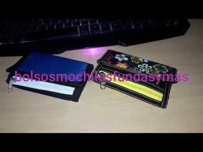 DIY como confeccionar una billetera juvenil  y sencilla how to make an easy and simple youth wallet
