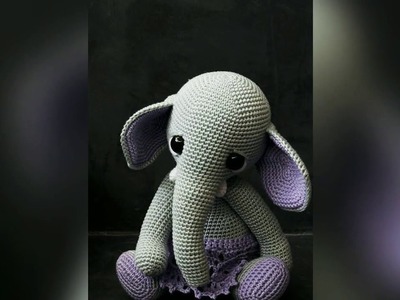 Elefante tejidos a crochet amigurumi ????????