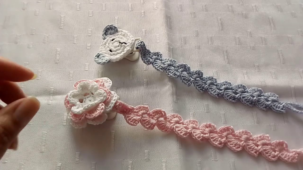 PORTA CHUPETE - CROCHET PARA ZURDOS