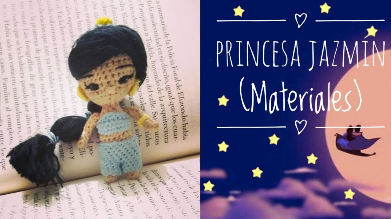 Princesa Jazmín a crochet (Materiales)