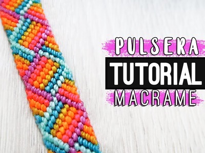 Pulsera Cruzada » ???? tutorial | como hacer pulsera de hilo | diy ● Bracelet #163