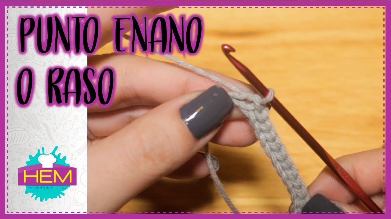 PUNTO ENANO O RASO (SLIP STITCH) ????️ Crochet para PRINCIPIANTES #007