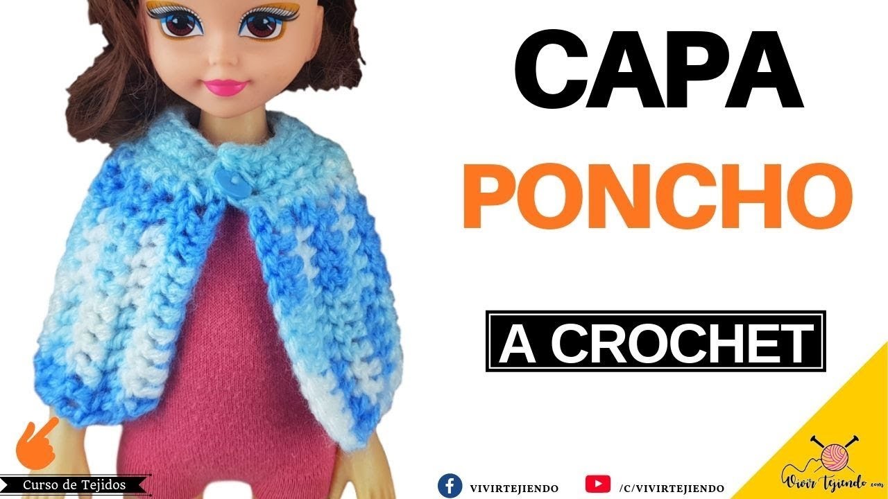 Tejiendo Capa poncho a Crochet Ganchillo | Tejidos a Crochet