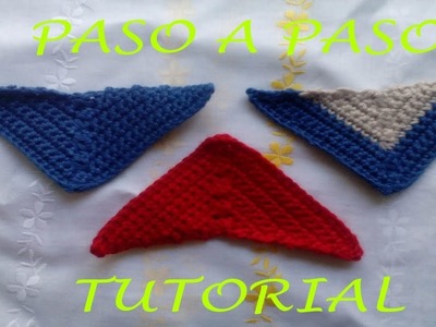 Triángulo de crochet para patchwork