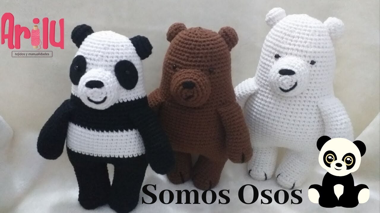????  Amigurumi PANDA DE SOMOS OSOS || tejido a crochet (We Bare Bears)