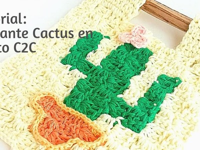 CACTUS EN C2C a crochet #crochet#tejer #c2c