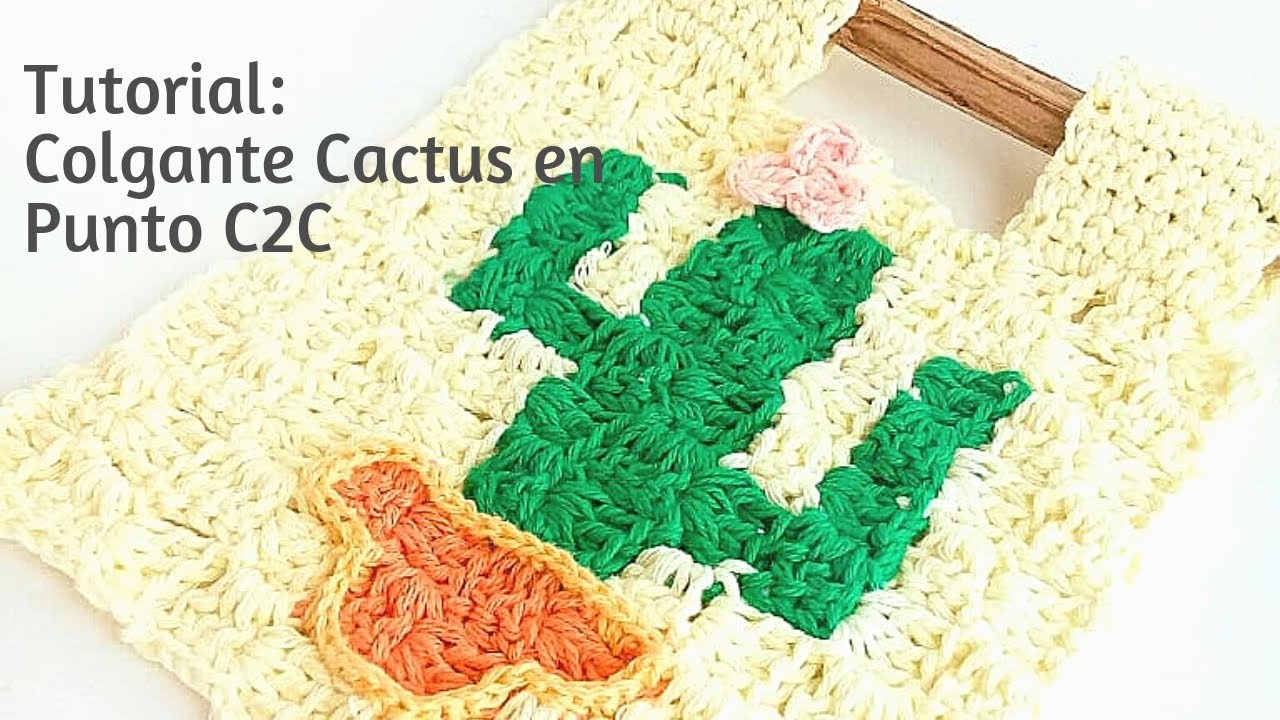 CACTUS EN C2C a crochet #crochet#tejer #c2c