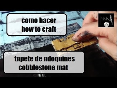 Como hacer tapete de adoquines. how to craft a  cobblestone mat