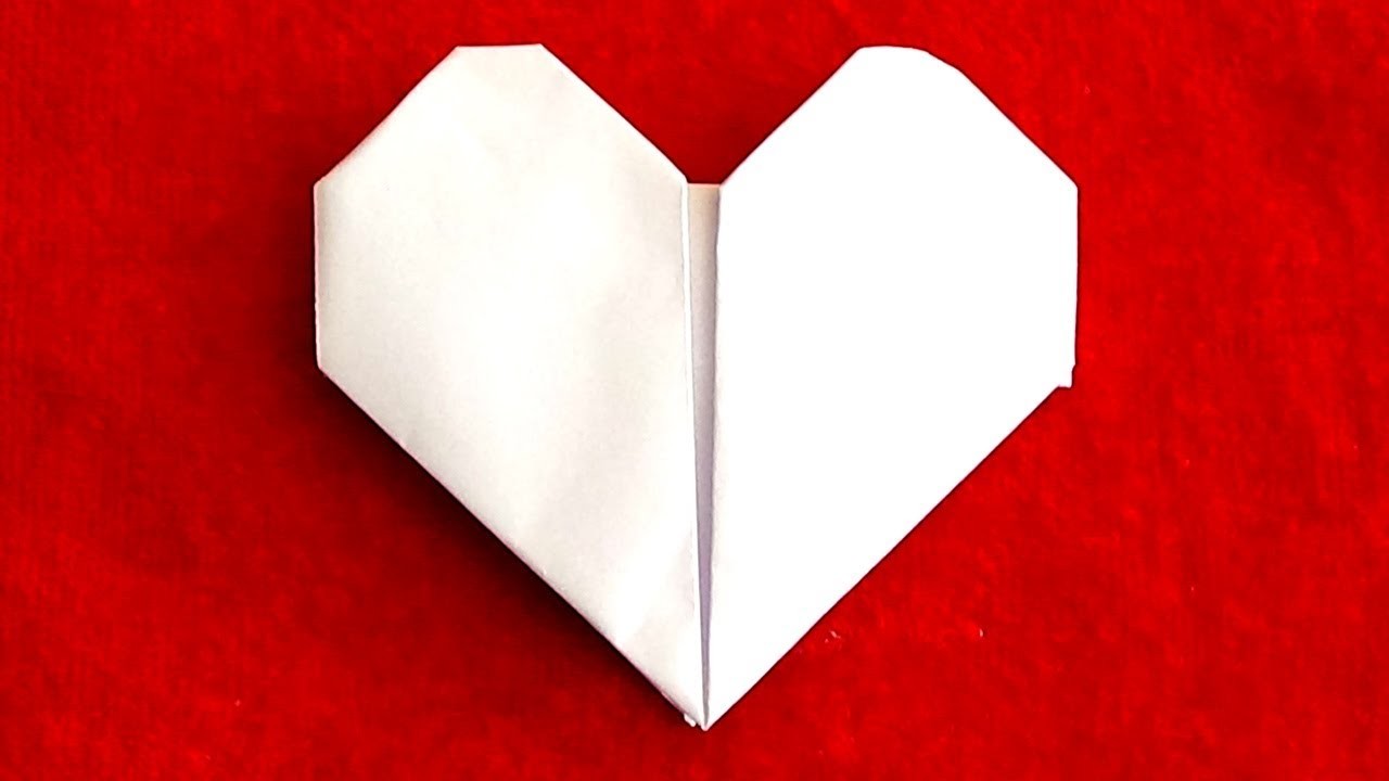 COMO HACER UN CORAZON DE PAPEL - How to make a paper heart