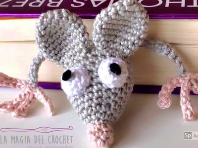 Cómo hacer un ratoncito  marcapaginas a crochet. -La Magia del Crochet-