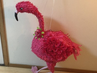 ????Como hacer una piñata de flamenco, (how to make a flamingo piñata)????