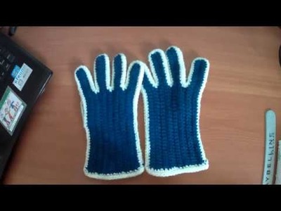 Cómo TEJER LOS MEJORES GUANTES de crochet  - Primera parte. How to knit Crochet gloves for a girl -✅