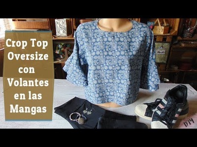 DiY Blusa Mangas con Volantes Super Fácil sin Patrón