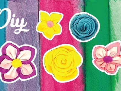 #DIY Flores de fieltro decorativas Como hacer flores Plantilla descargable con patrones