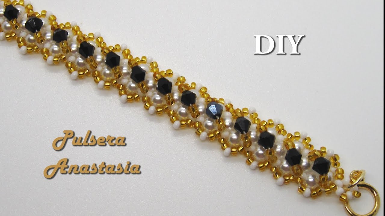 DIY - Pulsera Anastasia- Anastasia bracelet- سوار اناستازيا- Анастасия бр- Pulseira Anastasiaаслет