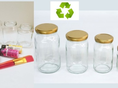 Frascos de vidrio Decorados con decoupage - Decorated Glass Jar